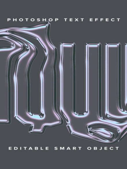 Liquid Chrome Text Effect Mockup Extra - Image 1