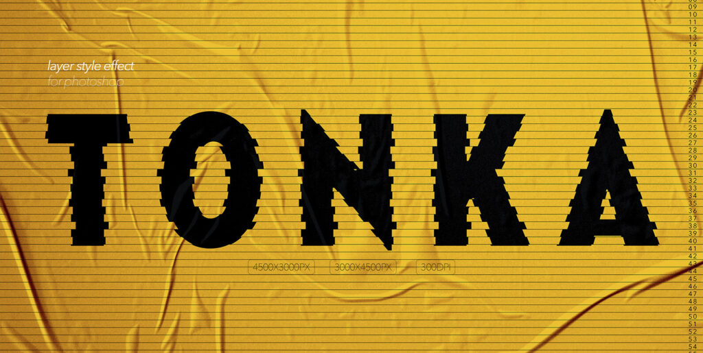 Tonka – Fine Line Text Effect Extra - Image 1