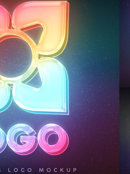 LED Logo Photoshop Mockup Extra - Image 1