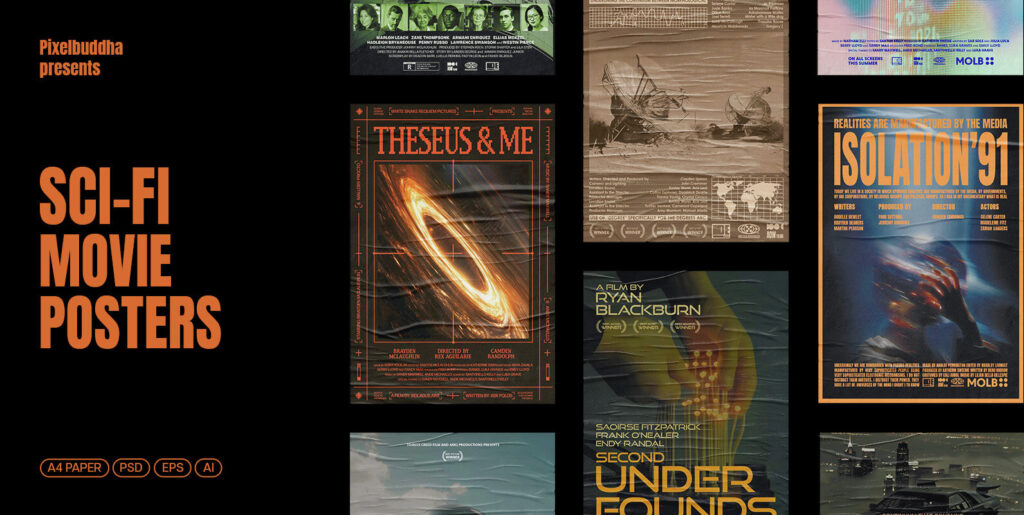 Sci-Fi Movie Posters Graphics - Image 1