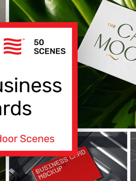 Outdoor Business Card Mockups Graphics - Image 1