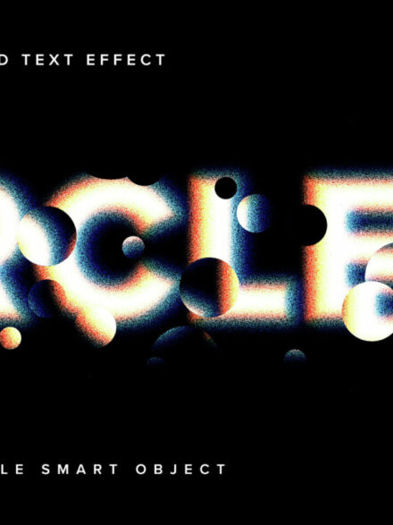 Colourful Distorted Text Effect Mockup Extra - Image 9