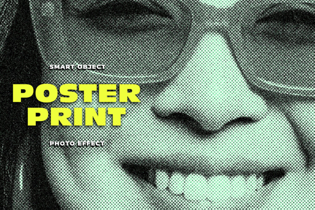 Poster Print Texture Image Effect Mockup Extra - Image 1