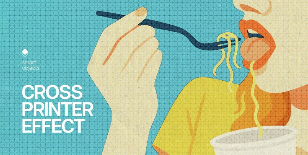 Cross Halftone Printer Design Effect Extra - Image 1