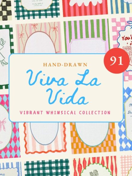 Whimsical Frame Art Collection Graphics - Image 1