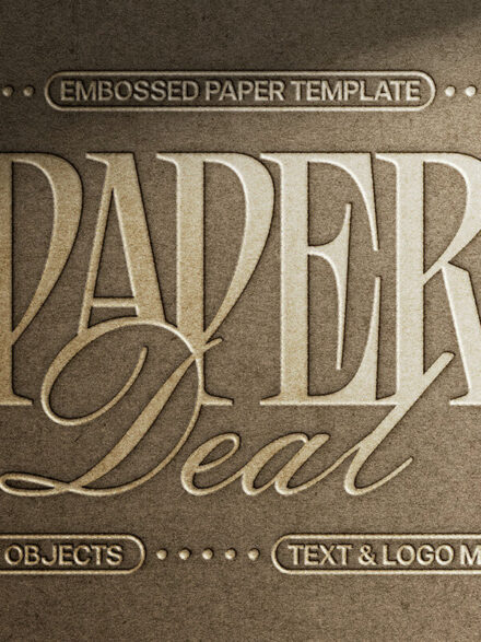 Paper Emboss Text and Logo Mockup Extra - Image 5