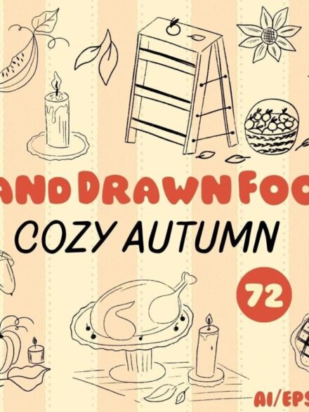 Hand Drawn Food Cozy Autumn Graphics - Image 3