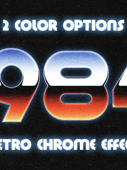 Retro Wave Chrome Text Effect Extra - Image 8