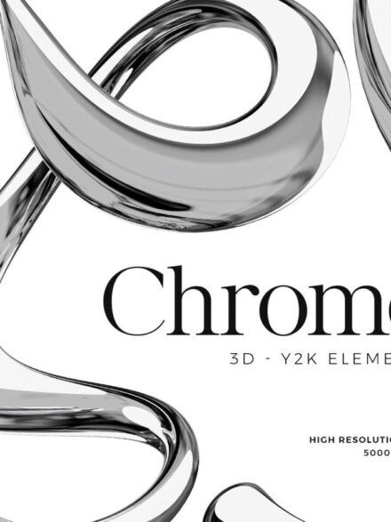 Liquid Chrome Abstract 3D Elements Graphics - Image 6