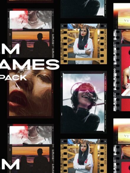 Film Frame Mockup Template Mini Pack Graphics - Image 7