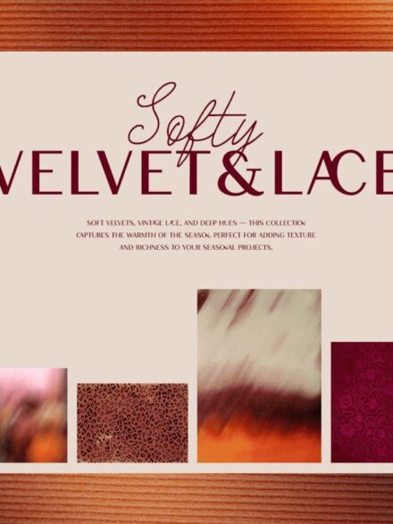 Softy Velvet and Lace backgrounds Graphics - Image 1