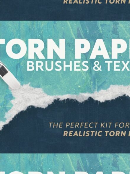 Torn Paper Brushes & Textures Extra - Image 3