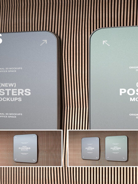 Anlged Poster Mockup Graphics - Image 9