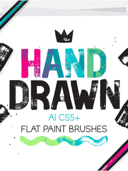 Flat Paint Brushes Extra - Image 1