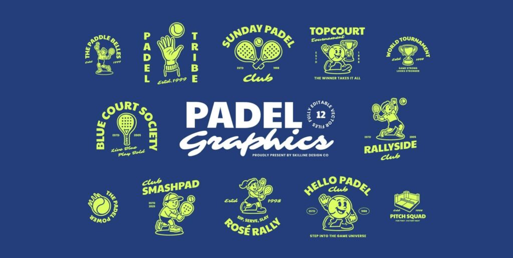 Padel Graphics Collection Graphics - Image 1
