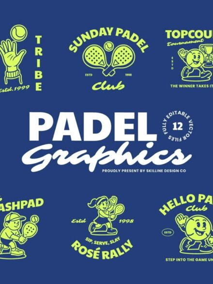 Padel Graphics Collection Graphics - Image 1