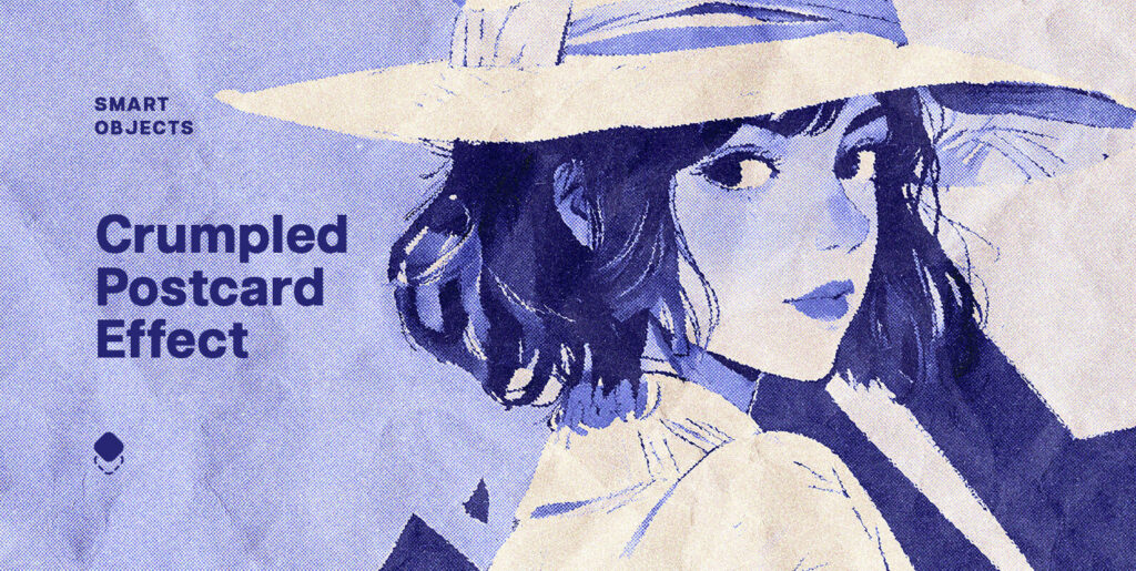 Crumpled Postcard Photo Effect Extra - Image 1